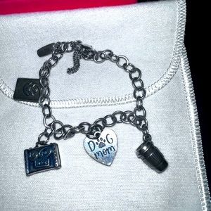 James Avery Sterling Charm Bracelet with 4 Sterling Charms. NEW IN BOX!